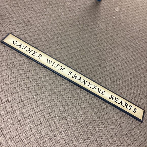 Gather With Thankful Hearts Country Primitive Wall Decor - Picture 5 of 7